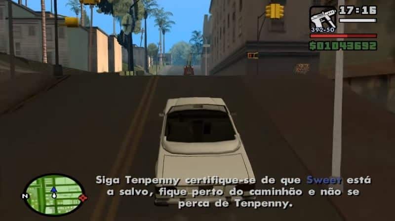 BORA JOGAR GTA SAN ANDREAS DUBLADO PT BR COM GRÁFICO DE PLAY 2 #semedissaum  #GTA #pc