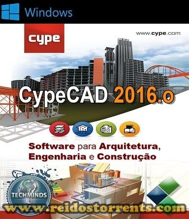 CypeCAD 2016 + Crack - Português