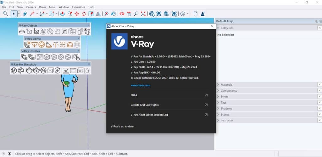 V-Ray 6.20.04 para SketchUp + Crack